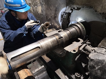 大唐集團風機軸磨損采用索雷技術在