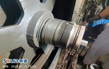 烘缸軸頭磨損后可以在線維修么？